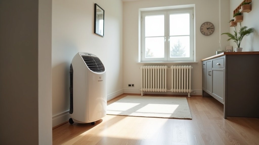 Dehumidifier running in a finished basement