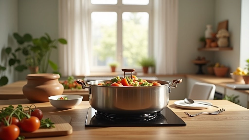 multi-cooker with stew inside