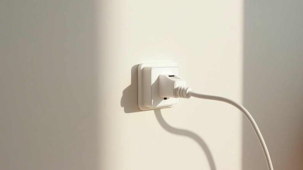 smart plug inserted into wall outlet