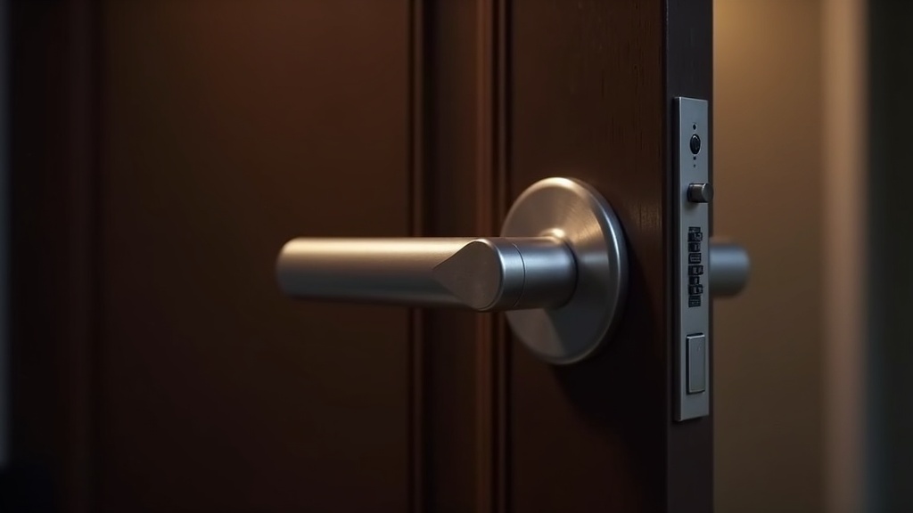 Schlage Sense Pro smart deadbolt on a modern front door